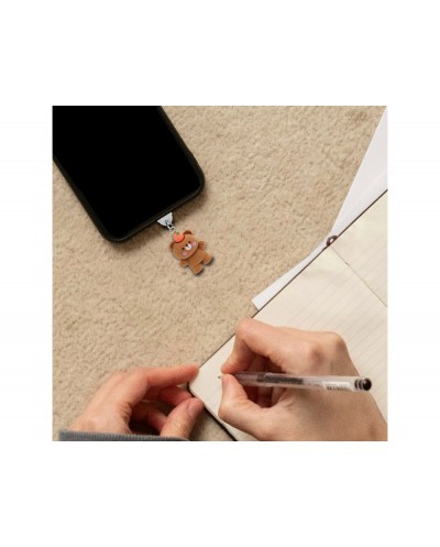 Colgante charm para movil funny lightning carrot bear