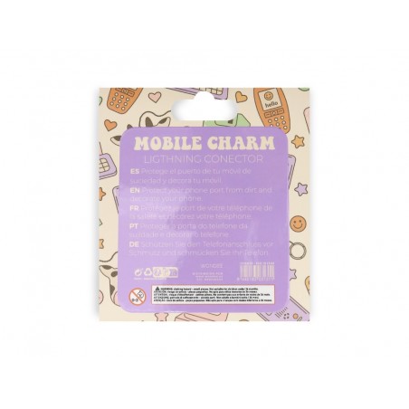 Colgante charm para movil funny lightning carrot bear