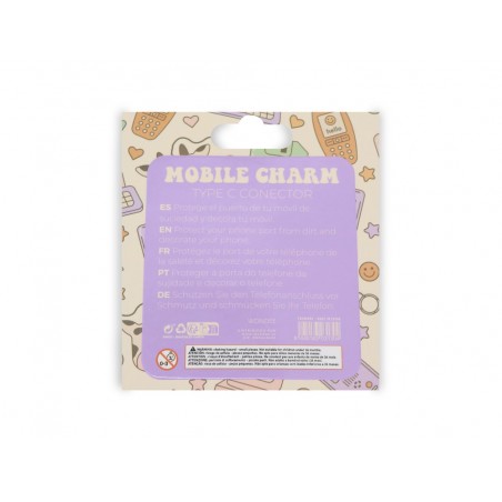 Colgante charm para movil funny type c carrot bear