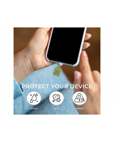 Colgante charm para movil funny lightning frog