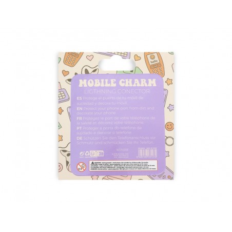 Colgante charm para movil funny lightning bear