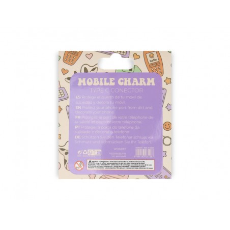 Colgante charm para movil funny type c bear