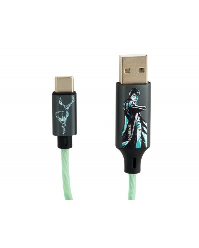 Cable usb a usb c iluminado harry potter patronus 12 m