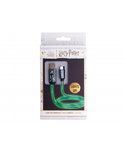 Cable usb a usb c iluminado harry potter patronus 12 m