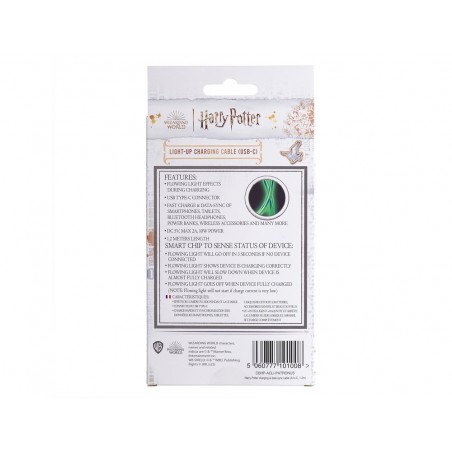 Cable usb a usb c iluminado harry potter patronus 12 m