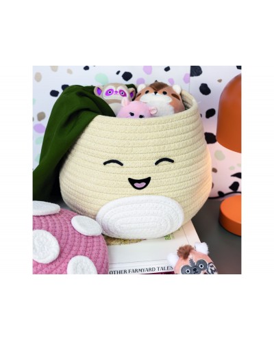Cesta de almacenamiento tejida squishmallows malcolm