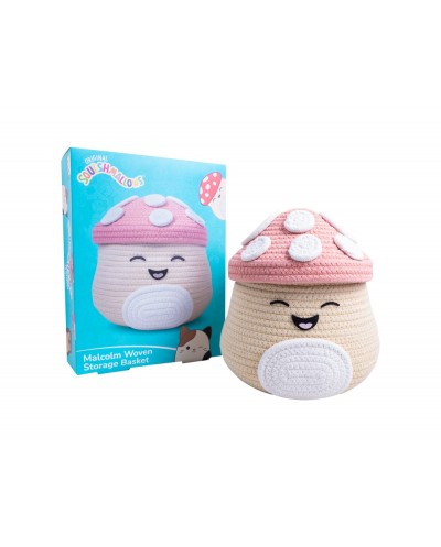 Cesta de almacenamiento tejida squishmallows malcolm