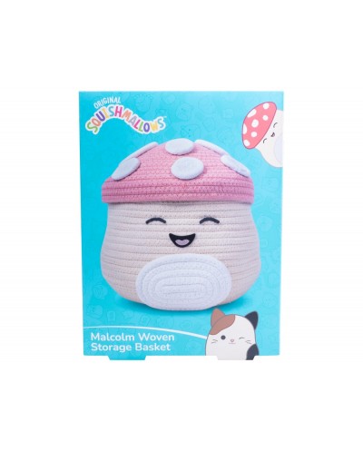 Cesta de almacenamiento tejida squishmallows malcolm