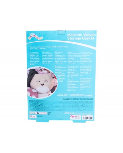 Cesta de almacenamiento tejida squishmallows malcolm