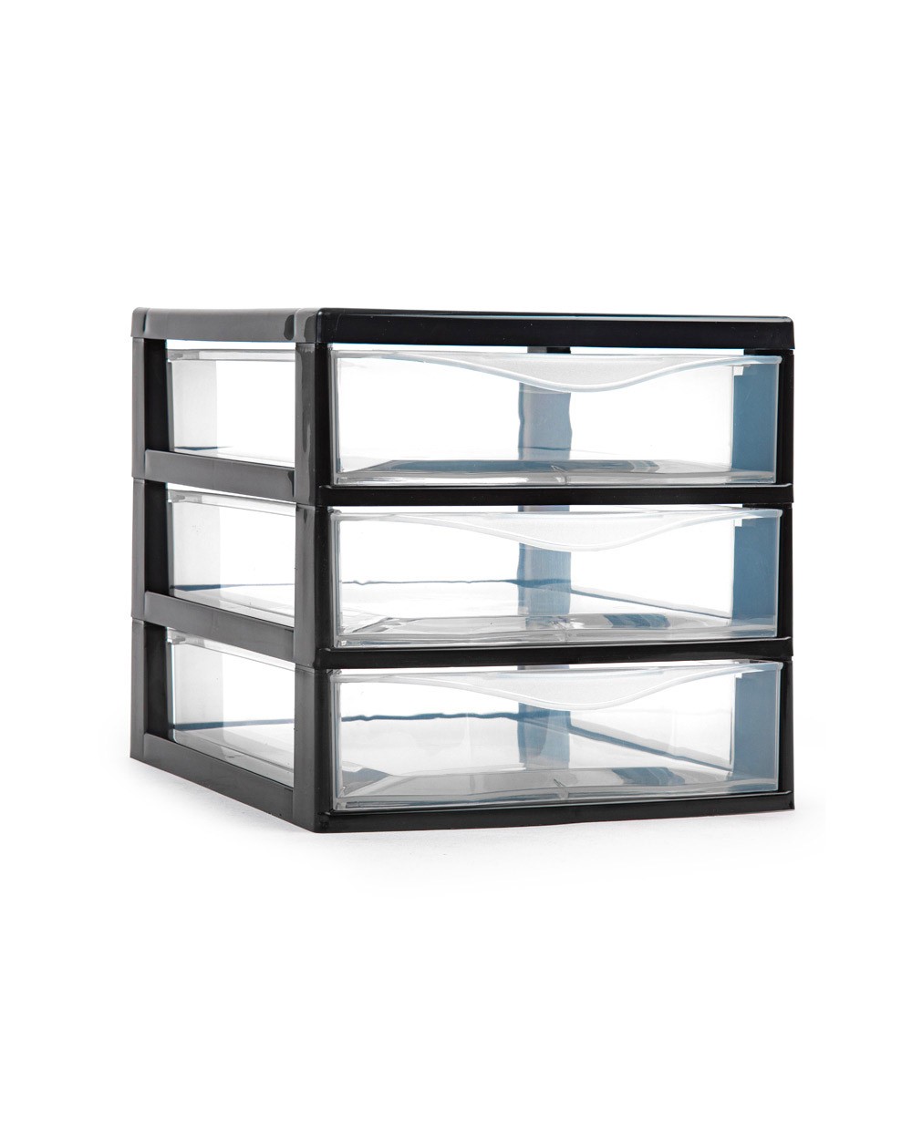 Cajonera plastiforte tajo 3 cajones color negro 180x230x170 mm