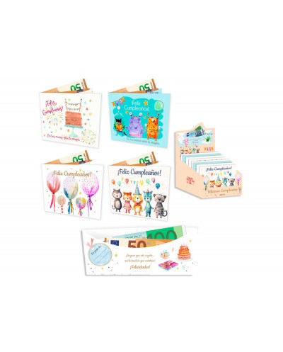 Billetero cumpleanos plata