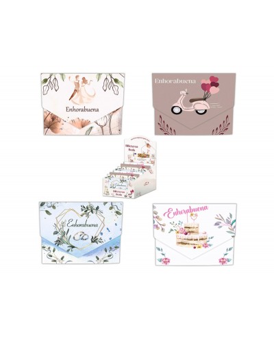 Billetero cierre boda plata