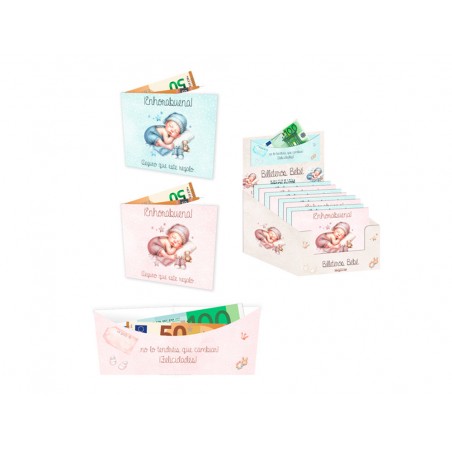 Billetero bebe plata