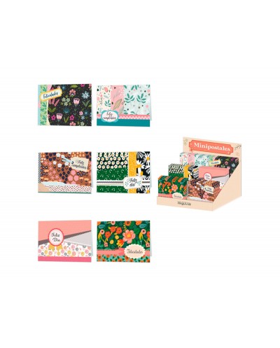 Mini postal arguval mujer 127x89 mm