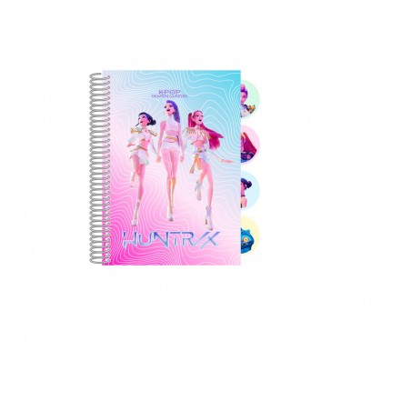 Bloc de notas safta a6 k pop demon hunters stationery 148x105 mm
