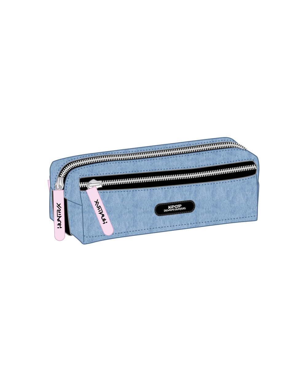 Bolso escolar portatodo safta triple pequeno con goma elastica 22cm k pop demon hunters x 85x220x60 mm