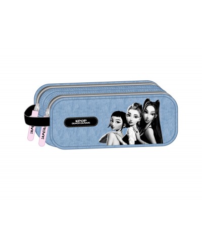 Bolso escolar portatodo safta doble k pop demon hunters x 80x210x60 mm