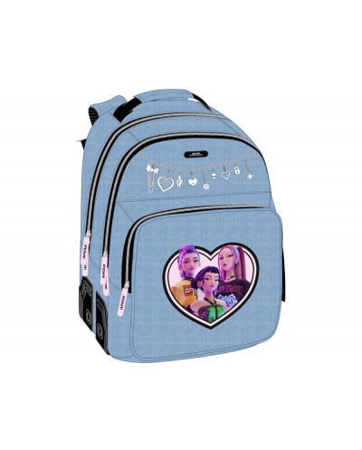 Mochila safta doble con cantoneras adaptable a carro k pop demon hunters x 420x320x150 mm