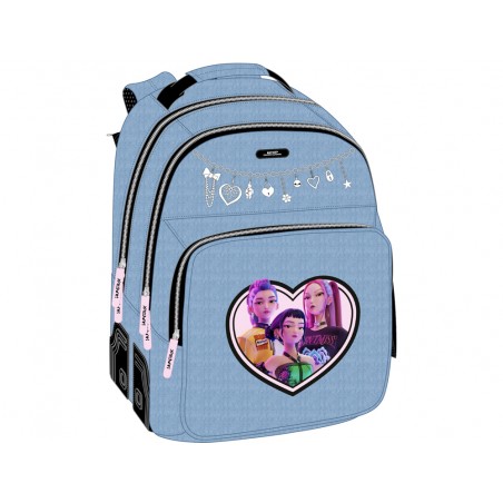 Mochila safta doble con cantoneras adaptable a carro k pop demon hunters x 420x320x150 mm