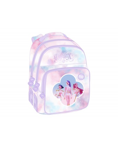 Mochila safta doble con cantoneras adaptable a carro k pop demon hunters artist 420x320x150 mm