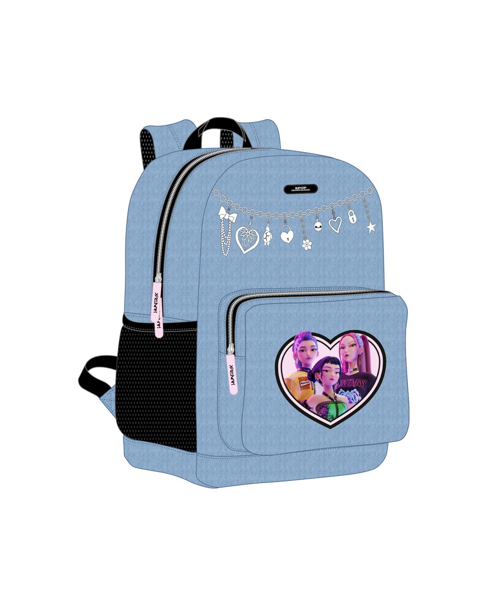 Mochila safta adaptable a carro k pop demon hunters x 430x320x140 mm