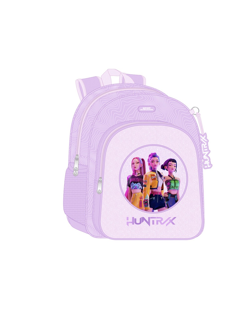Mochila safta adaptable a carro k pop demon hunters iconic 420x330x140 mm