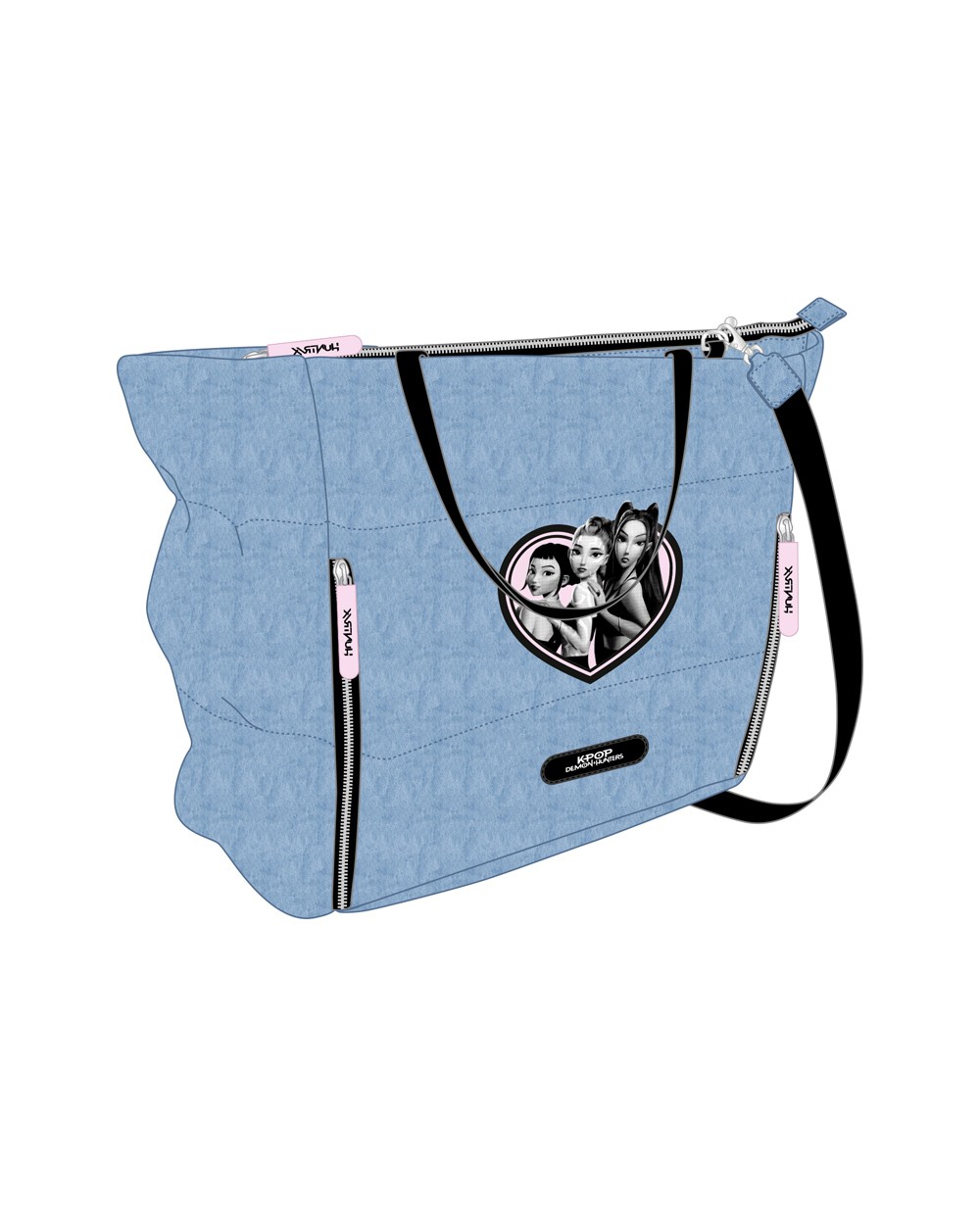 Bolso con bolsillo safta para portatil 141 k pop demon hunters x 310x400x170 mm