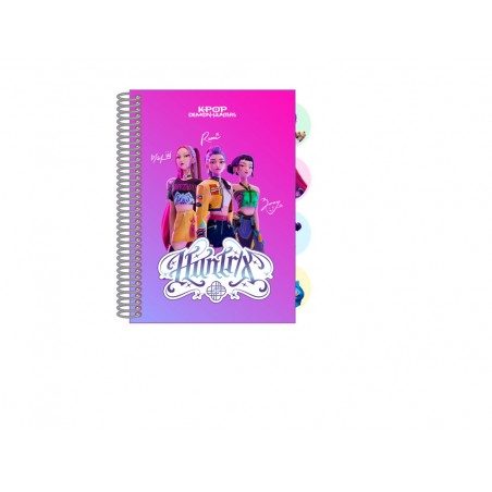 Bloc de notas safta a7 k pop demon hunters stationery 105x74 mm