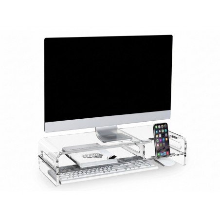 Soporte q connect para monitor metacrilato 508x203x114 mm
