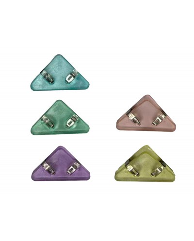 Pinza de plastico imaginovo 45x40x30mm en blister de 5 unidades colores pasteles