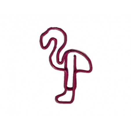 Clips imaginovo 28 mm forma flamenco en blister de 10 unidades