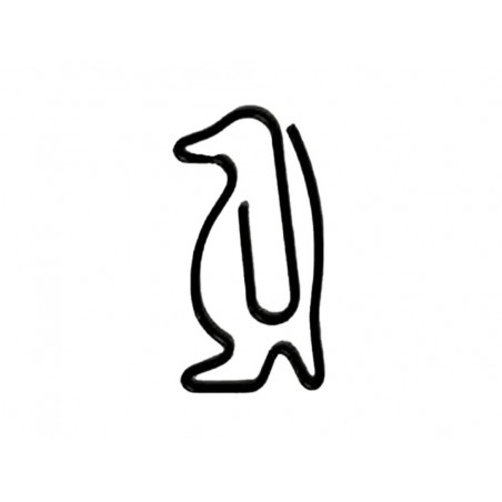 Clips imaginovo 28 mm forma pingino en blister de 10 unidades