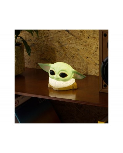 Lampara mandalorian forma grogu 15 cm