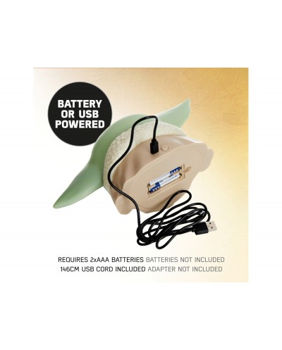 Lampara mandalorian forma grogu 15 cm