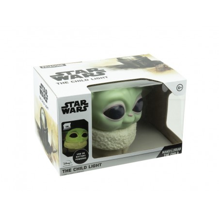Lampara mandalorian forma grogu 15 cm