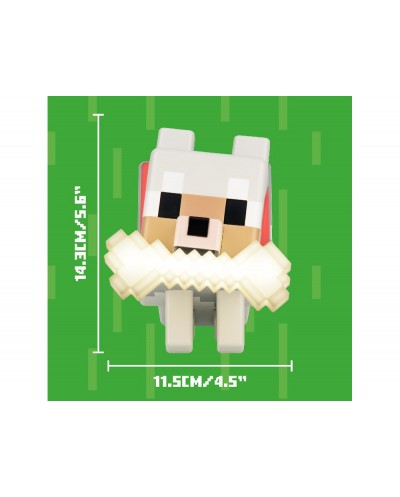 Lampara minecraft silicona forma wolf