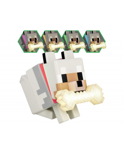 Lampara minecraft silicona forma wolf