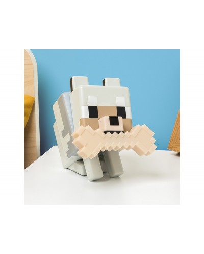 Lampara minecraft silicona forma wolf