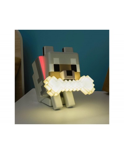Lampara minecraft silicona forma wolf