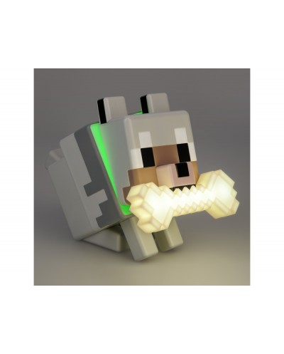 Lampara minecraft silicona forma wolf