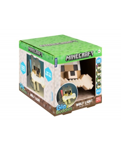 Lampara minecraft silicona forma wolf