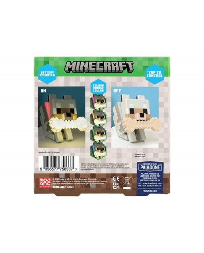 Lampara minecraft silicona forma wolf
