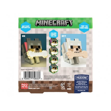 Lampara minecraft silicona forma wolf