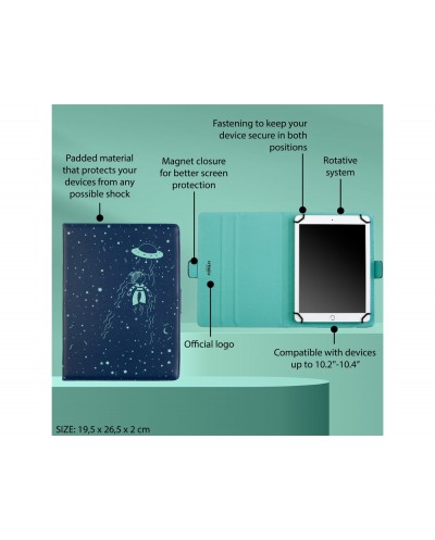 Funda para tablet 10 la volatil universal ovni