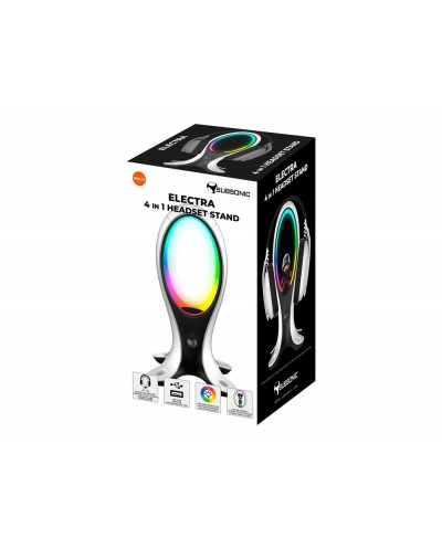 Soporte para auriculares subsonic con led 4 en 1