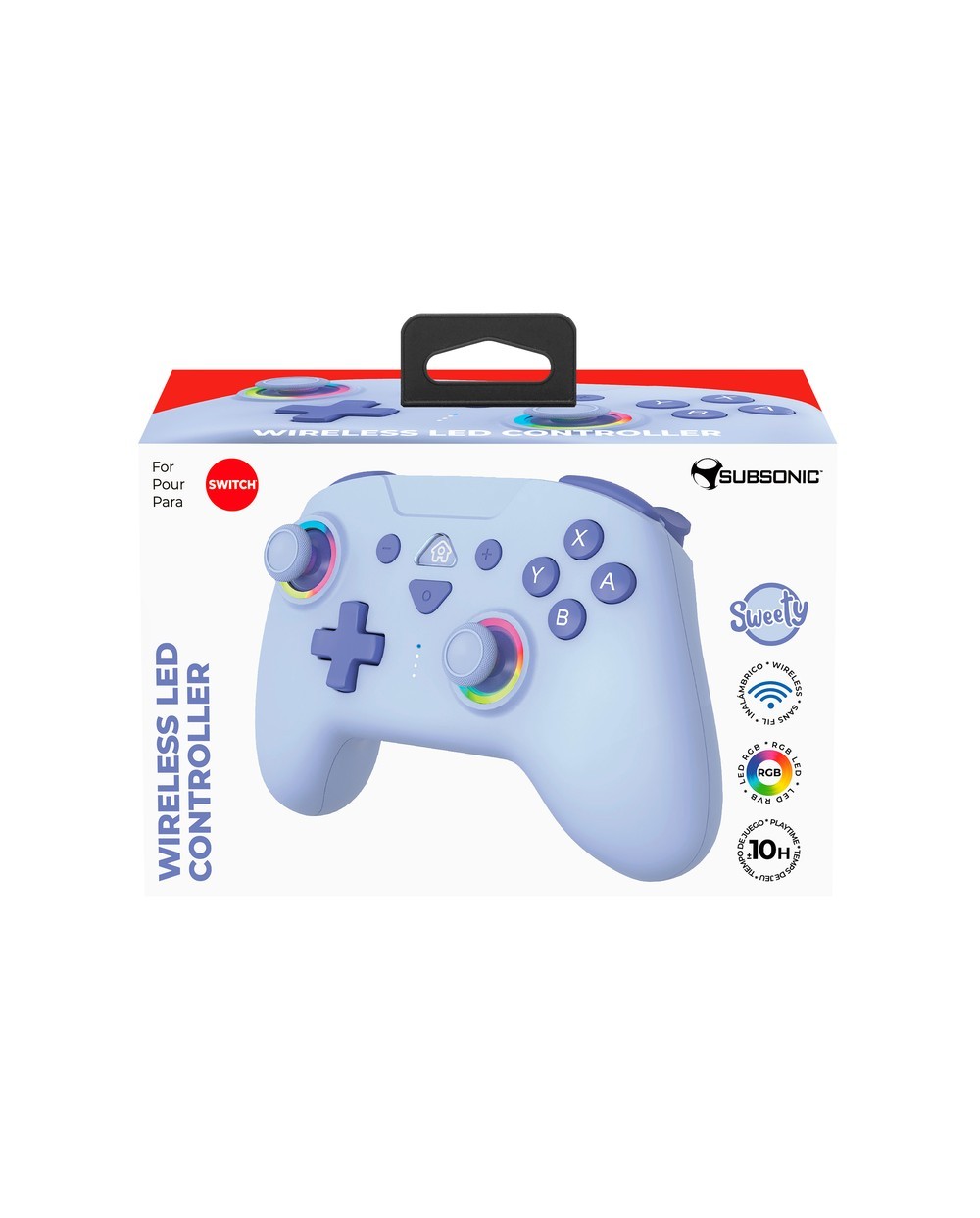 Mando inalambrico subsonic wireless led azul