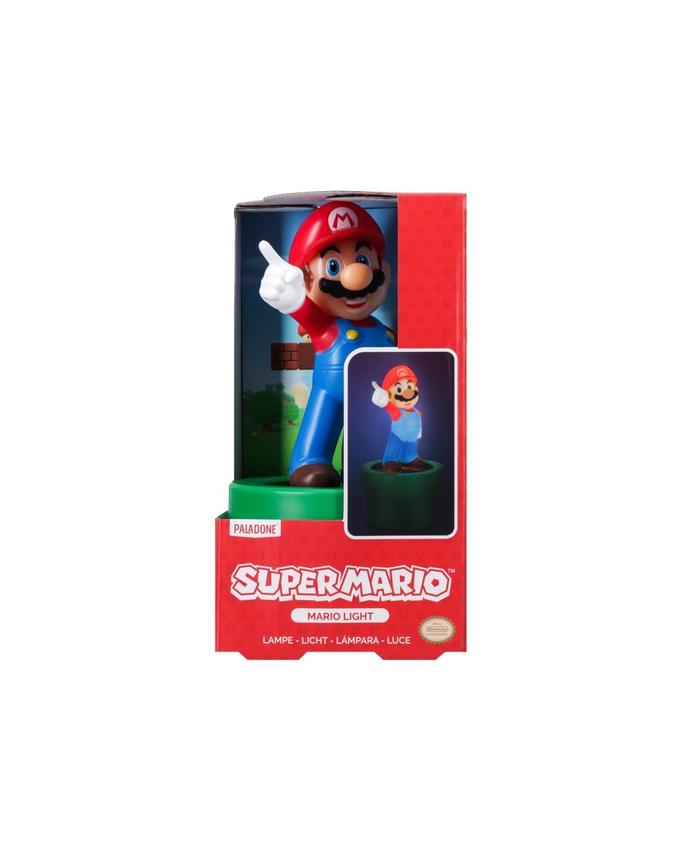 Lampara super mario forma mario 20 cm
