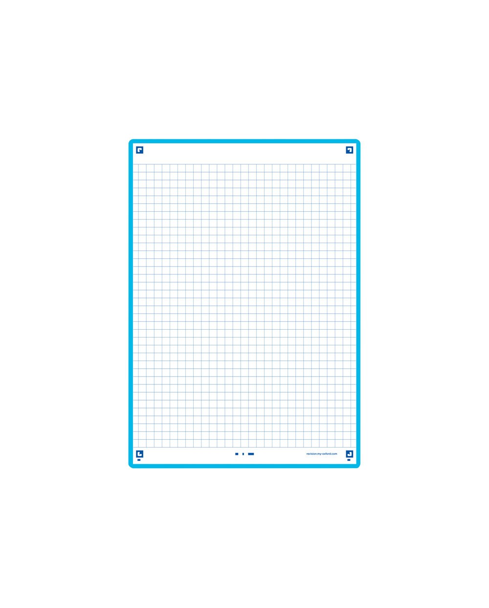 Ficha de revision oxford flashcards 20 148x210 mm 250 g cuadricula 5mm color turquesa paquete de 30