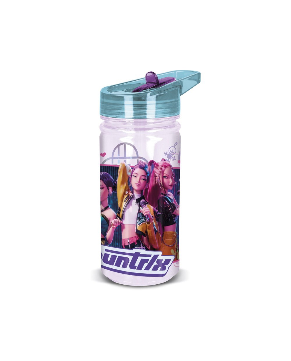 Botella portaliquidos safta 500ml k pop demon hunters negra