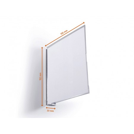 Senal de pasillo magnetica durable 149x149 mm pack de 10 unidades